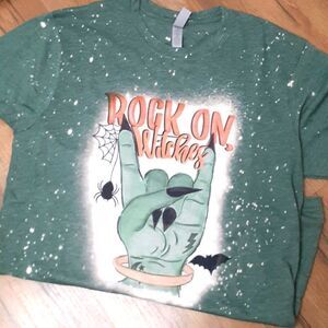ROCK on Witches Bleached Tee